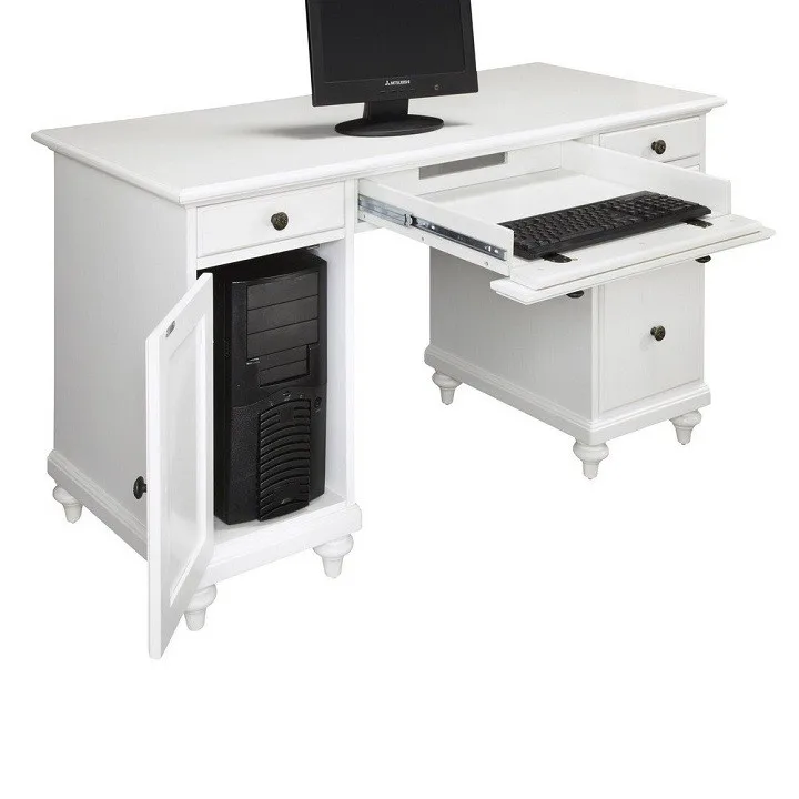 China Custom New Design Poplar Solids White Executive Desk Buy