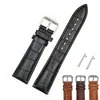 Quick release Bamboo pattern 18\20\22mm Genuine cow split hide leather watch strap for watch