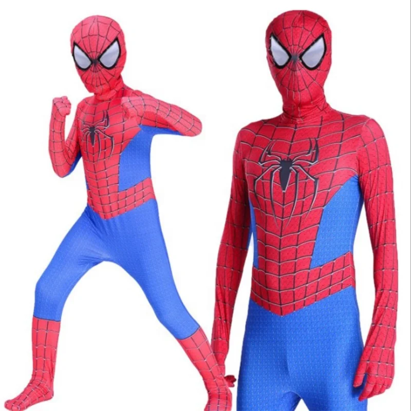 

2018 New Wholesale Anime Cosplay Costume For Party Adult Spider Man Costume, Red