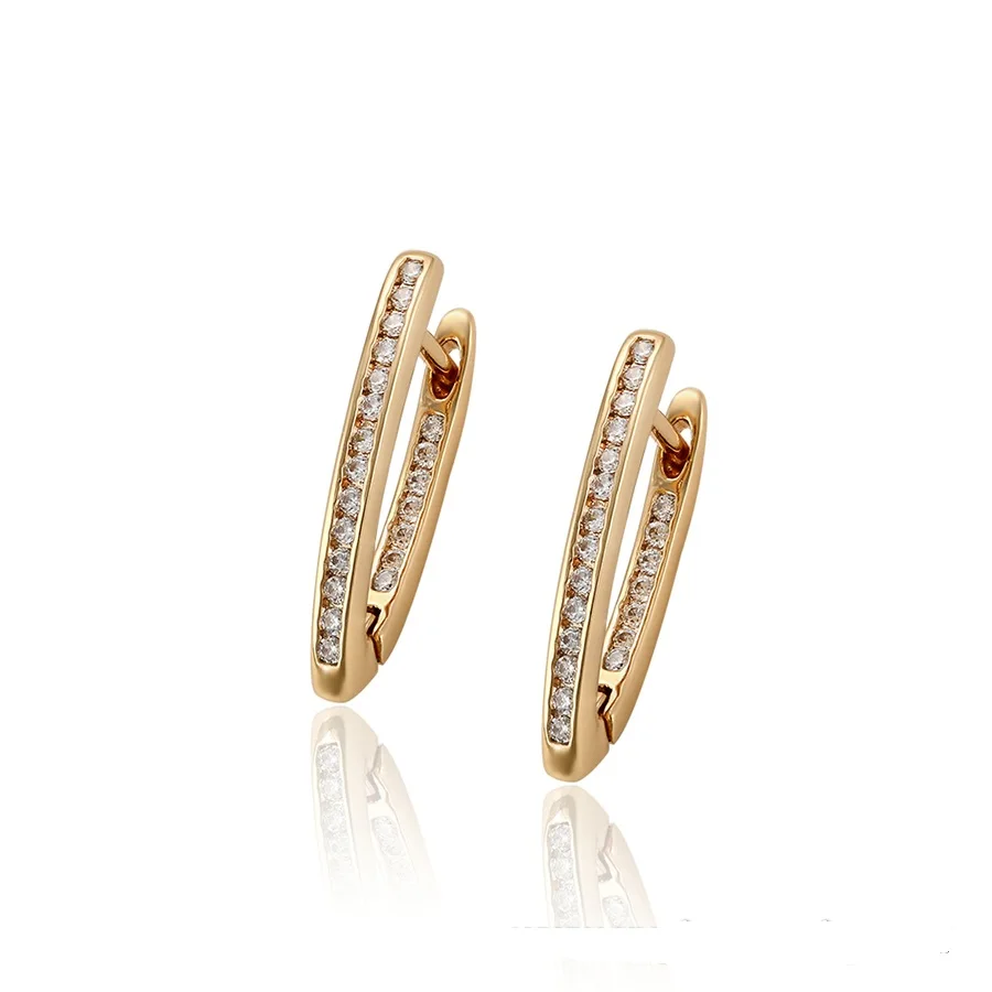 

97072 xupingjewelry fashion hot sale copper alloy earring with gold plated