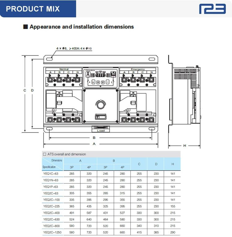 Hot Sales Motor Type Mccb Ats Automatic Transfer Switch - Buy