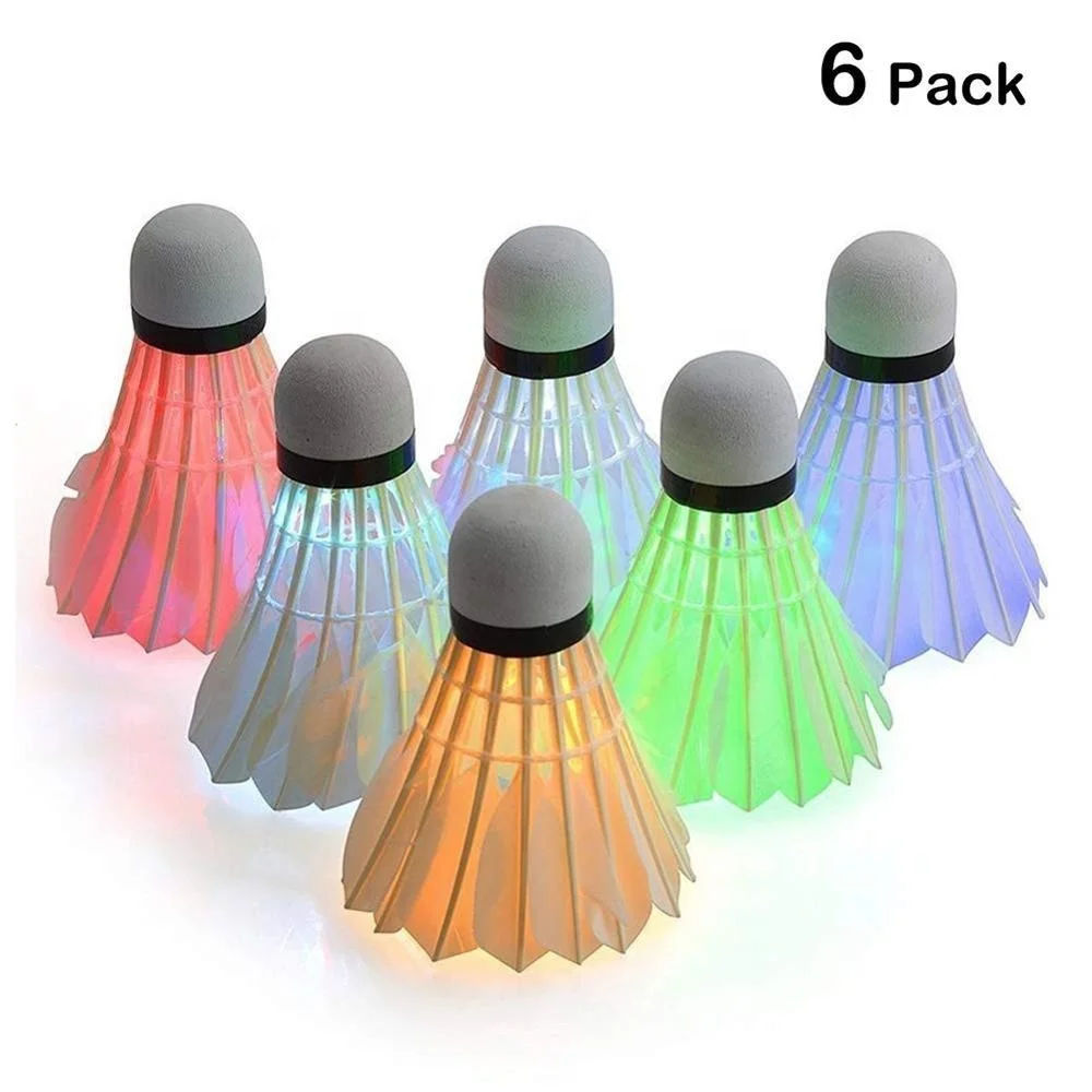 
High durability LED badminton unique Shuttlecock colorful badminton Shuttlecock 8 pcs 
