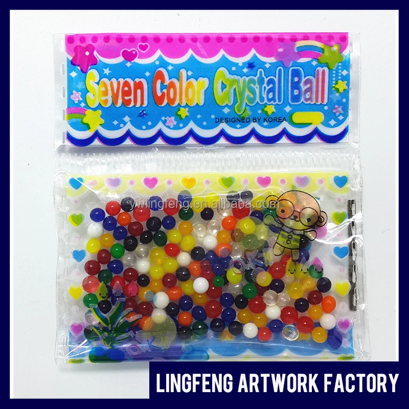 
LF-102-30 linkfun 2.5-3.0mm clay water beads hydrogel crystal soil hydrogel -granule-colors mixed 