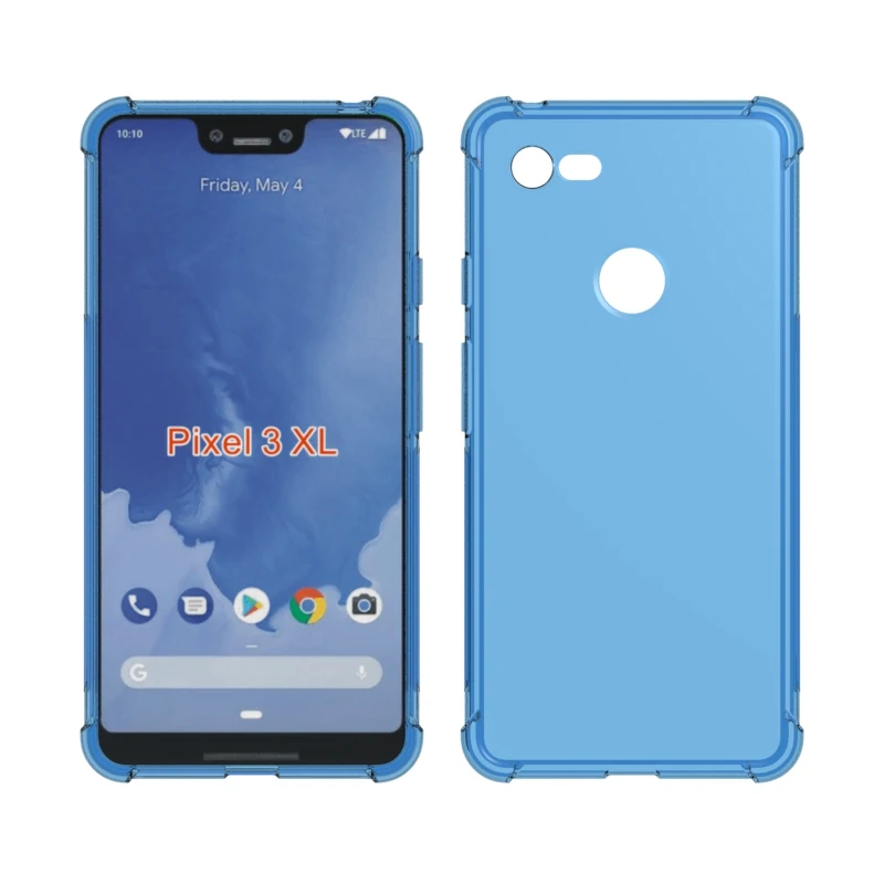 Transparent Shockproof soft Tpu cover case For Google Pixel 3 XL