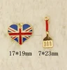 Hot selling custom alloy metal UK flag pendant