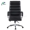 Swivel luxury executive wooden frame swivel genuine leather office chair