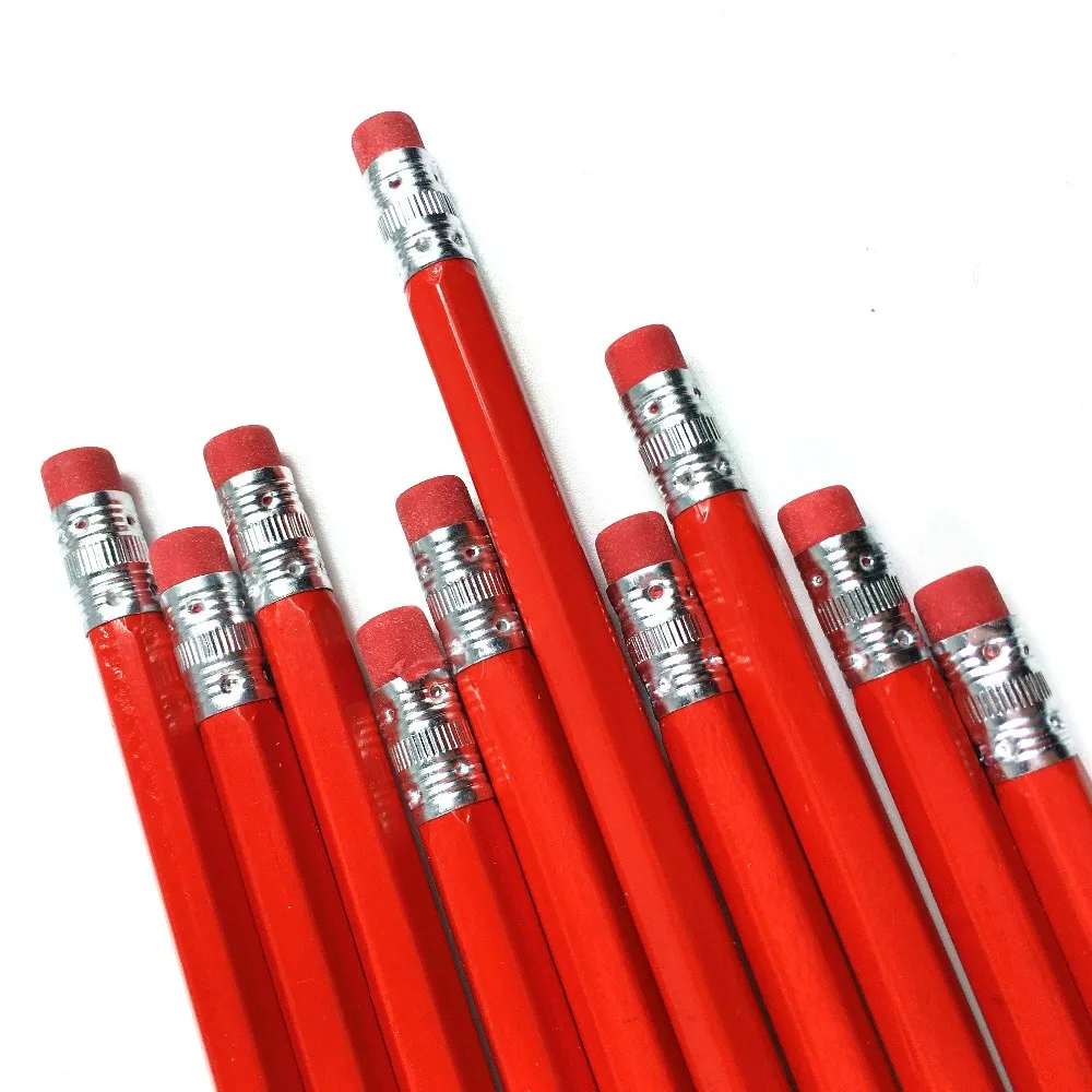 2017 Hot Sale High Quality Red Colored Pencils Bulk Buy 2018 New