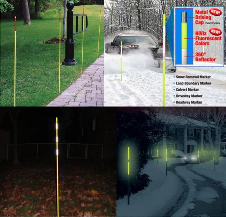 Fiberglass Snow Driveway Marker Fiberglass Stakes - Buy Driveway Marker ...