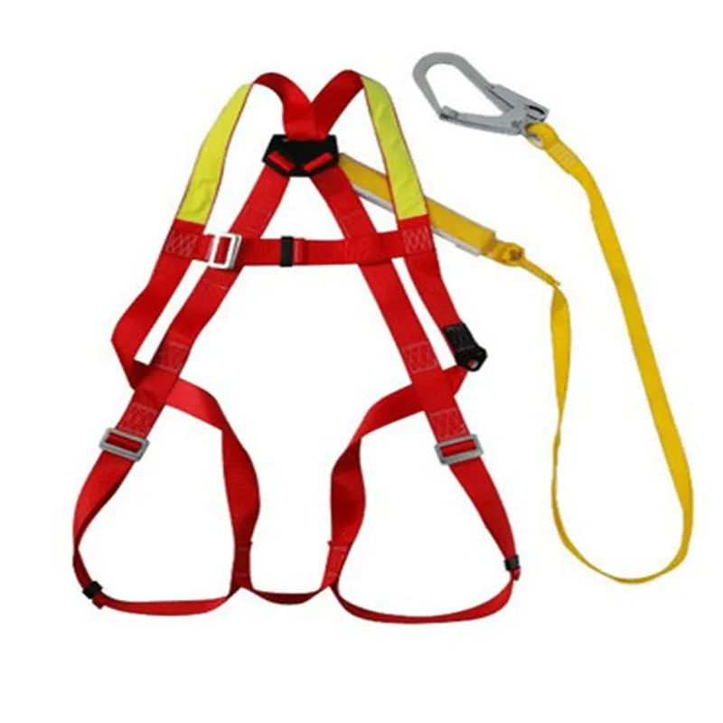 High Quality Punch Holes Lowes Climbing Buckles Double Lanyard Hook Lanyard Belt Full Body