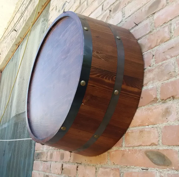 Decoration Half Barrel Solid Wood Custom Size,Color,Logo Buy Half
