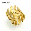 Brand Classic GORGEOUS TALE Delicate Leaf Branch Ring Everyday Women Jewelry Gold Color Ring For Wedding Bridesmaid