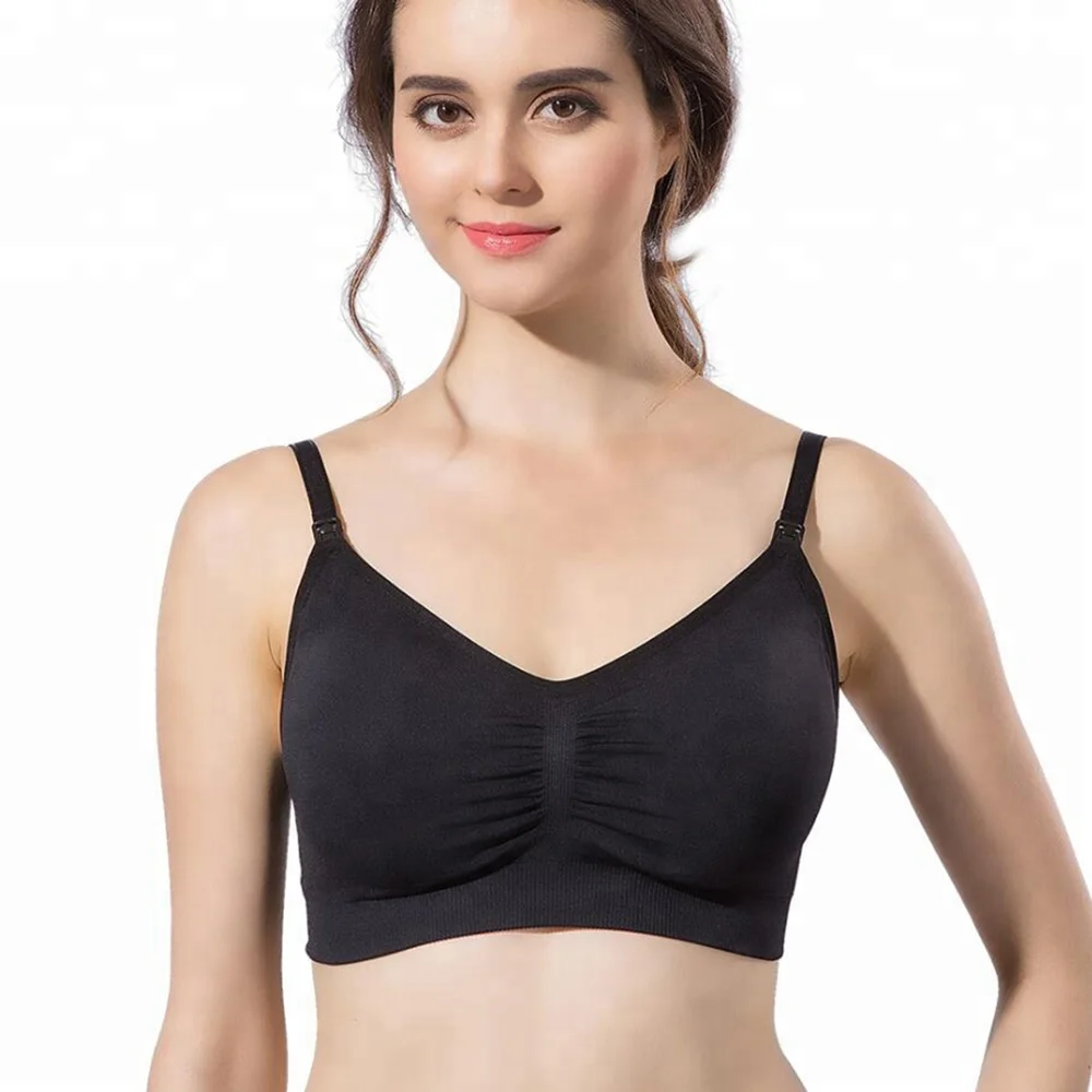

Retail Wholesale in stock seamless ladies front open baby breast feeding bra