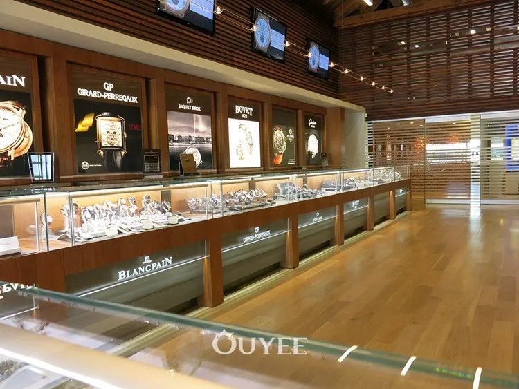 批发免费设计落地手表展示手表展示台手表商店家具设计