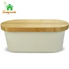 Wholesale Wooden Lid Butter Bread Boat Dish