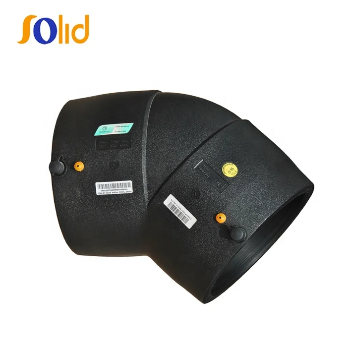 Plastic PE pipe y tee pipe fitting HDPE Electrofusion 45 degree elbow