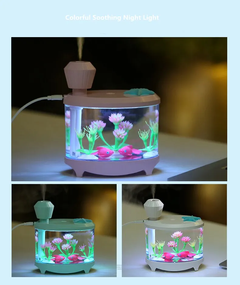 New Arrival Upgrade Version Mini Fish Tank Humidifier Usb Anion