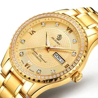 

2017 Luxury Roles 22k Gold`Automatic Watches Men Custom Brand