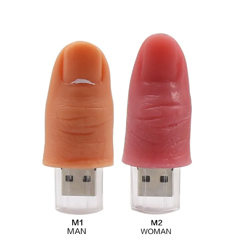 

Low Cost Gift Finger Shape USB Thumb Drive 16GB Flash Memory