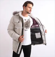 

Canada style gooes filling fur parka mens down Jackets