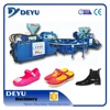 Full-auto disc table type two injector four colors male/female causal shoes making machine