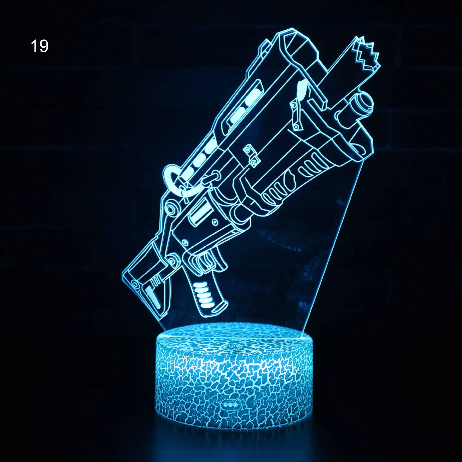 Retail Wholesale Mobile Game Series 3D Night Light LED Creative Colorful Touch Remote Control Desk Lamp