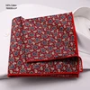 Red Paisley Design India Causal Cotton Handkerchiefs For Men