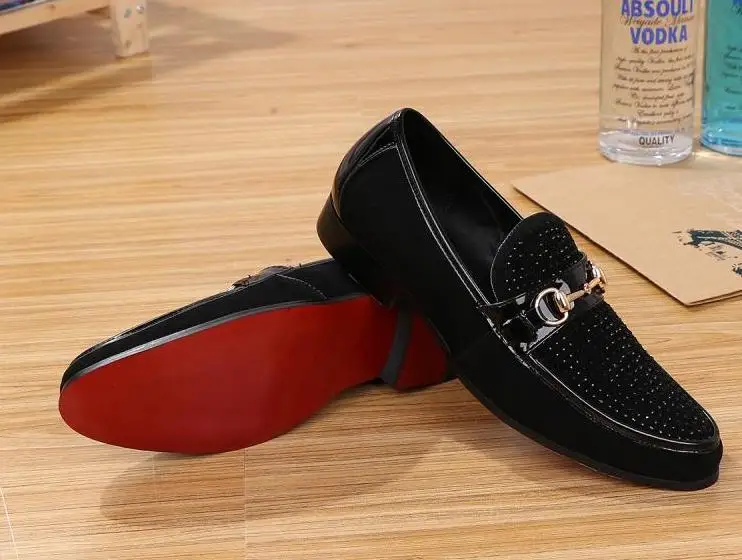 Red Bottom Tennis Shoes Sale Women Semashow Com   New 2016 Flats Mens Loafers Red Bottom Slip On Casual Shoes Men S Luxury Design Evening 