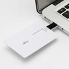 Promotion Gifts White Flip card usb Flash drives Memory PenDrives Credit card support 4GB 8GB Full Logo Printing