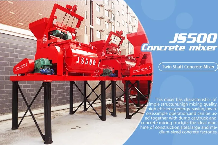 Best Price 500l Automatic Electric Small Twin Shaft Cement Concrete