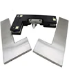 Durable L type glass door patch fitting