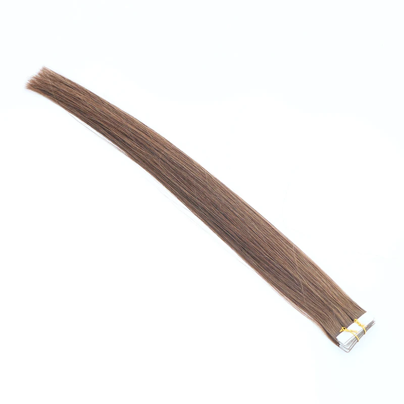 

XDhair 50grams 20pcs per bag colour 4 chocolate brown hot selling good ratio tape in European human hair extensions, In stock color: 1;1b;2;4;6;8;18;27;613;60. other colors can customize