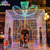 Focus on the LED outdoor decorative project with big motif lighting