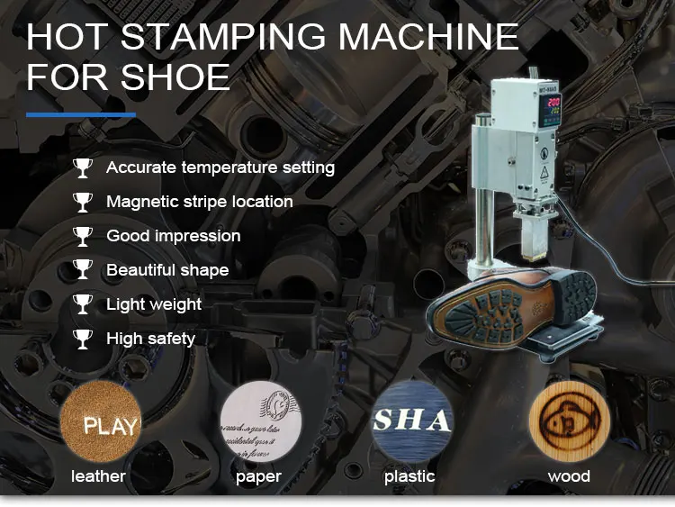 Professional Manual Footwear Embossing Shoe Logo Branding Stamping