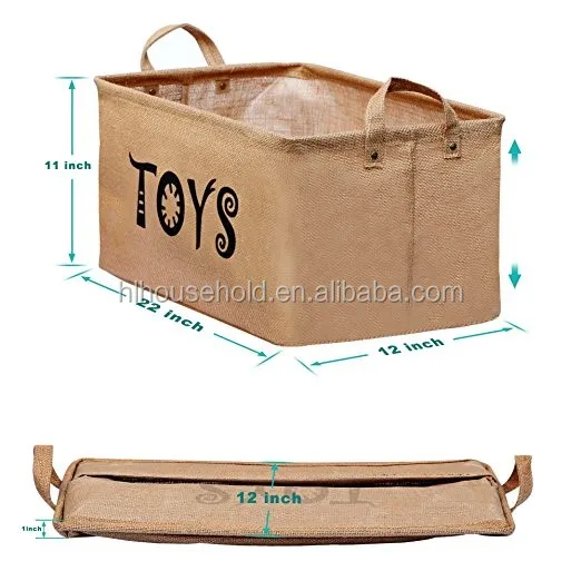 jute toy storage