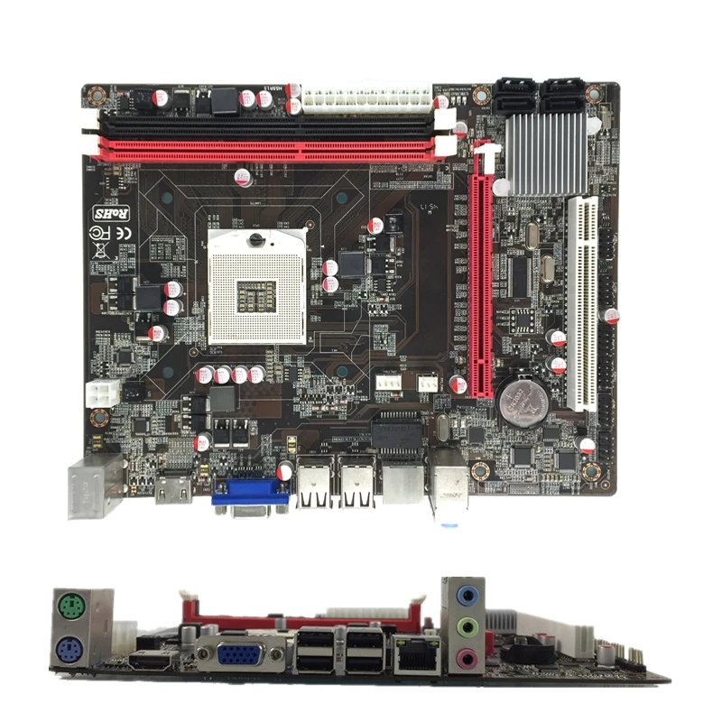 

2018 Manufacturer OEM HM55 Desktop motherboard with onboard cpu i3 i5 i7