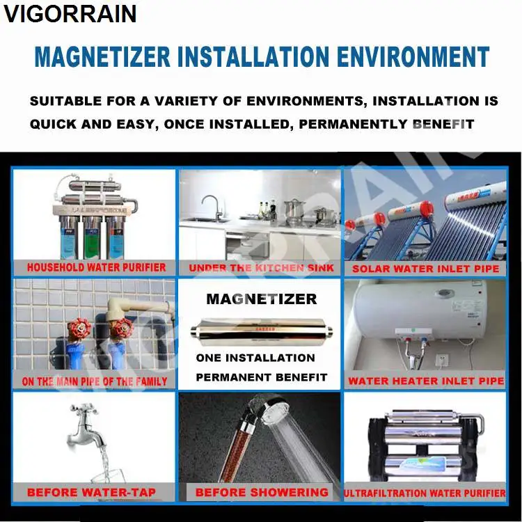 ion exchange magnet devices remove scale fluoride softener swimming pool water conditioner