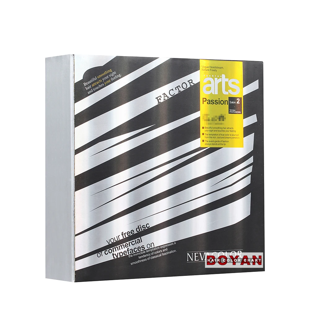 hair color swatch book