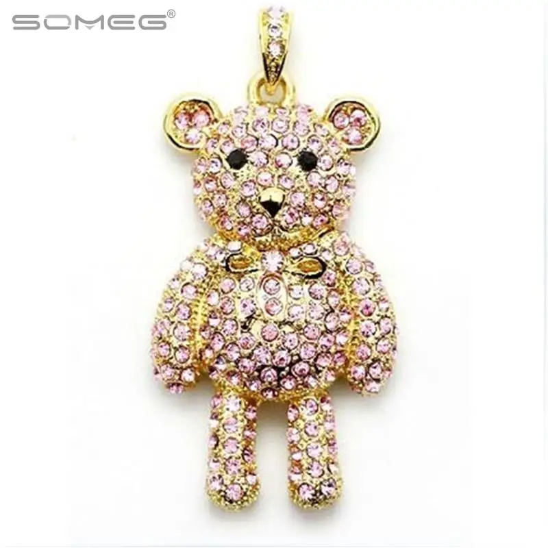 

Real Capacity USB Flash Drive 1TB Bear Pen Driver Gift USB Stick 128GB Jewelry Pendrives Pendrive 2TB Memory Stick 8/16/32/64GB