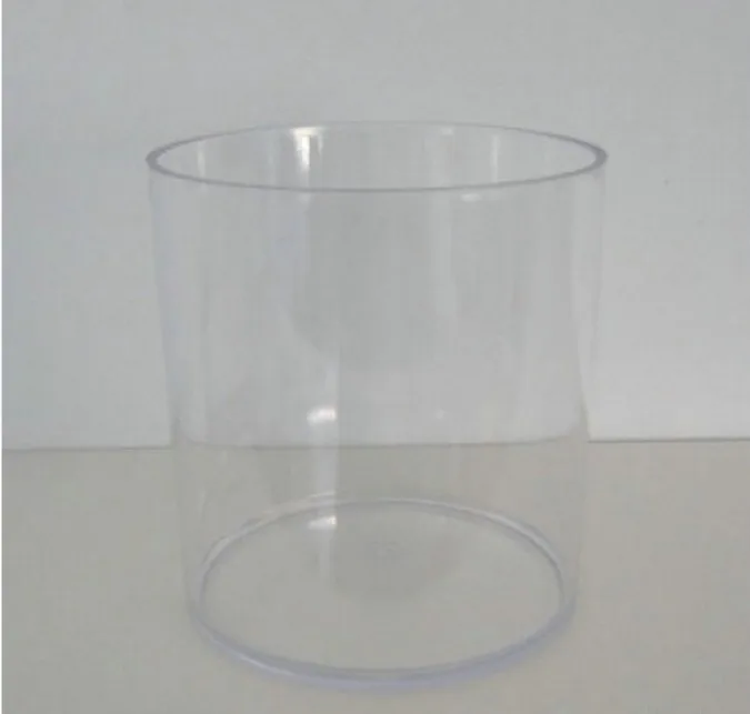 Clear Acrylic Cylinder Display Container Vase Round Riser Storage Box ...