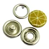 customised 9mm 12mm bronze linear design big cap brass snap button