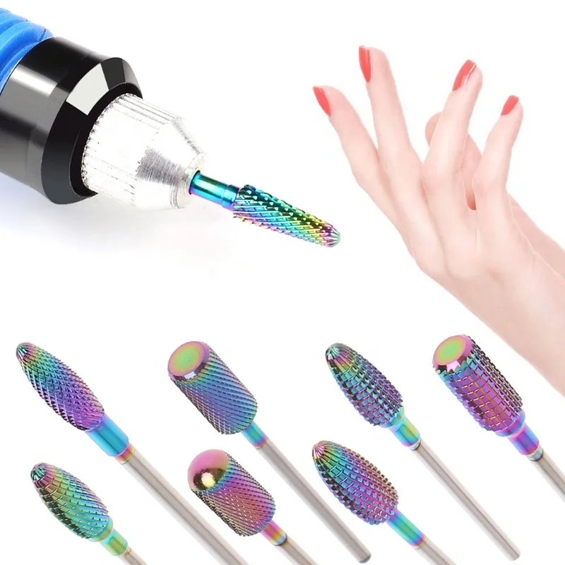 

Professional H styles Series Magic color Stainless Steel Nail Drill Carbide Bits Machine Manicure Tools ED036