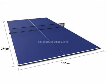 standard table tennis table size