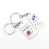 Best selling 2019 Yiwu VOGRACE cheap promotional key ring printed OEM logo custom anime cartoon acrylic keychains for gift