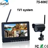 Saful TS-606C 1V1 home use recording function HD color 7" wireless camera and babysitter/elder man monitor DVR