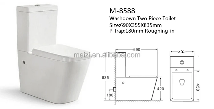 Ceramic factory washdown solid surface bathroom toilet australian standard