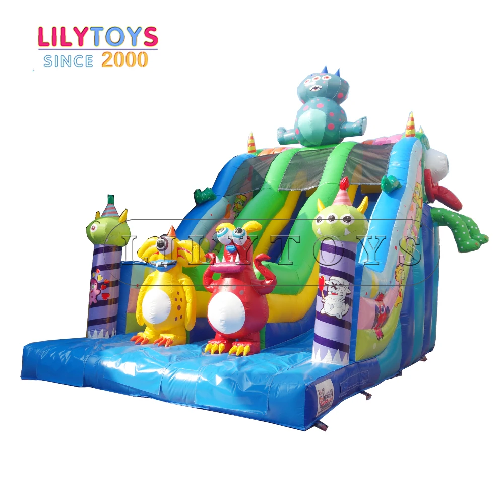 

ISO, CE,SGS certified hot sell amusement equipment inflatable dry slide for sale, Red, yellow, blue and so on or customized