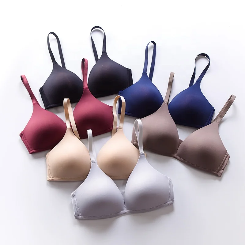 

Wholesale Cheap Fashion Japanese Wireless Seamless Sexy Women Bra, Beige,black,light gray,wine red,brown,navy