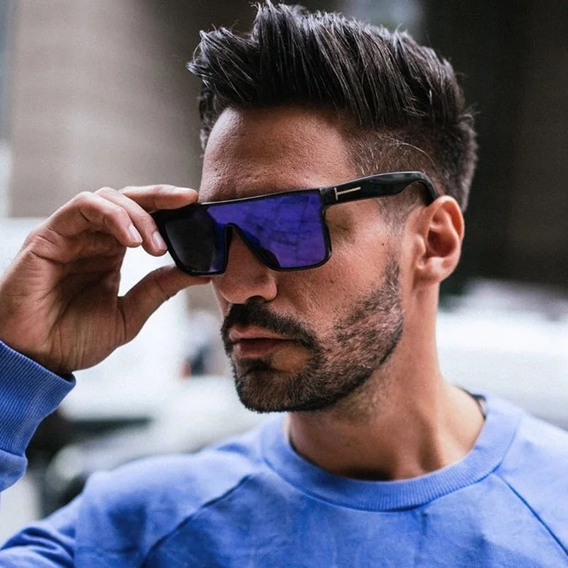 

2022 New Fashion Coating Lens Outdoor cat.3 UV400 Golf Eyewear one piece lens Sport Men Sunglasses, Customized color