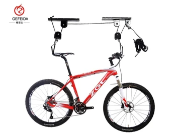 Bike Lift Ceiling Mounted Hoist Hook Indoor Storage Garage Hanger