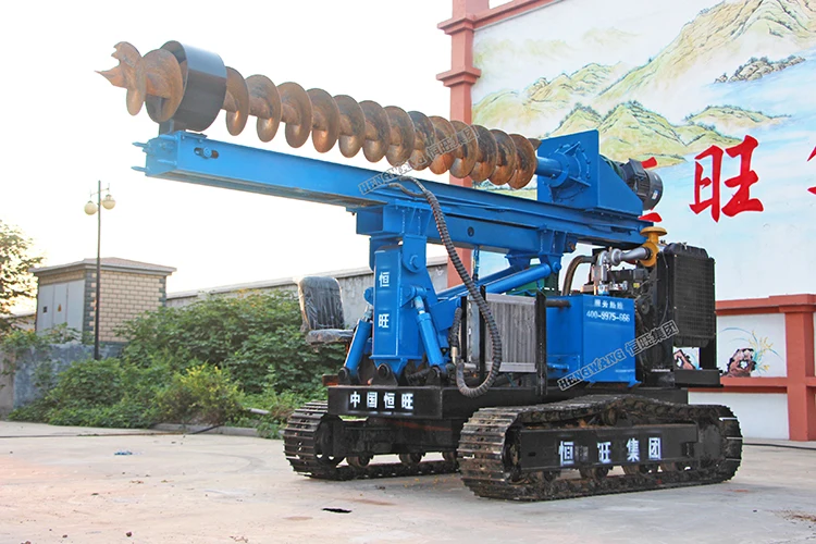 Factory price Long Auger Drill Machine/Wheeled Pile Driver/water well auger drill
